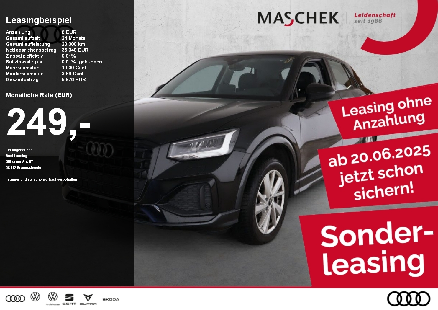 Q2 Advanced 40 TFSI quatt Black Naviplus R-Cam ACC