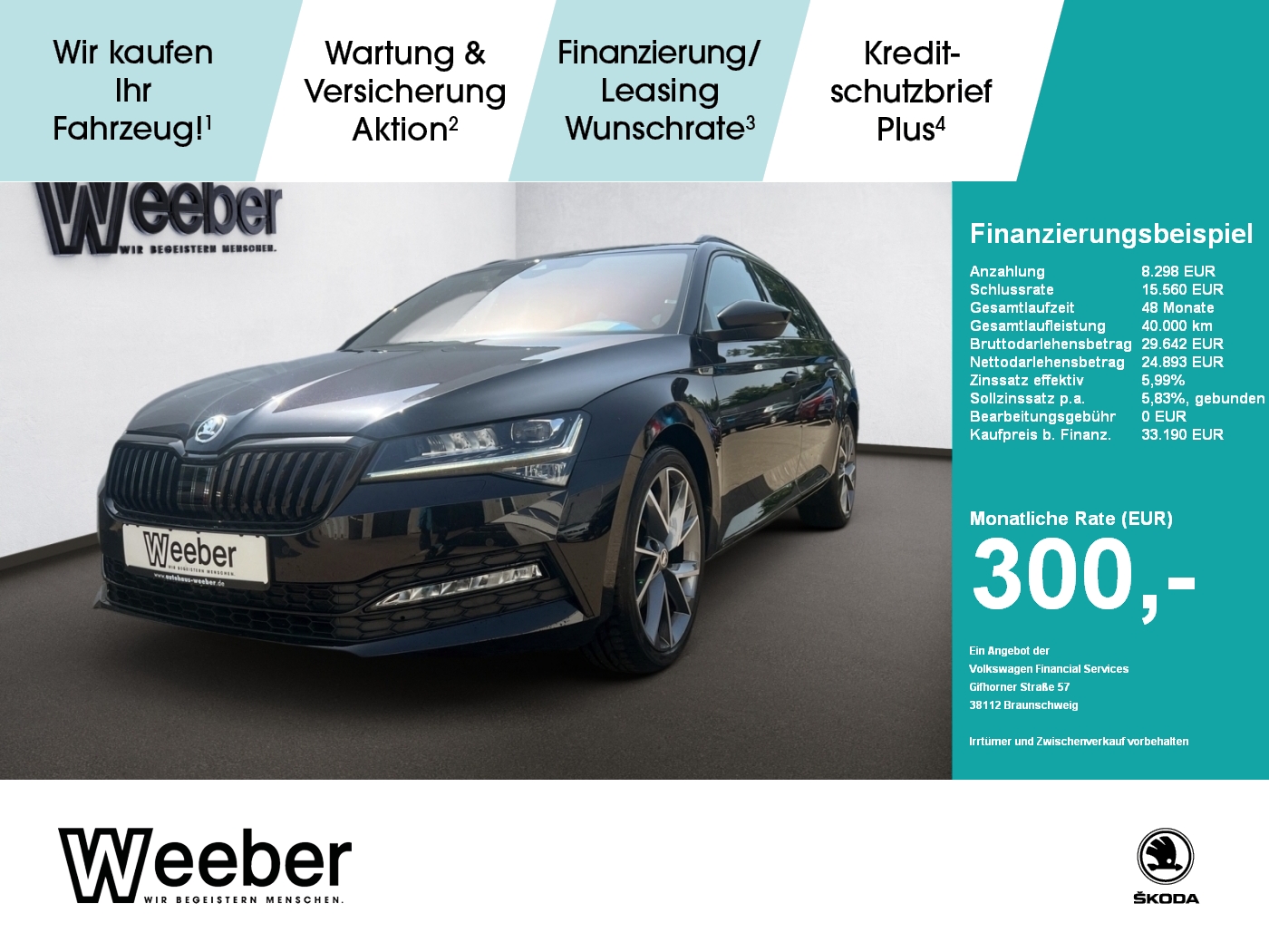 Superb Combi Sportline STANDHEIZ*NAVI*LED*LEDER