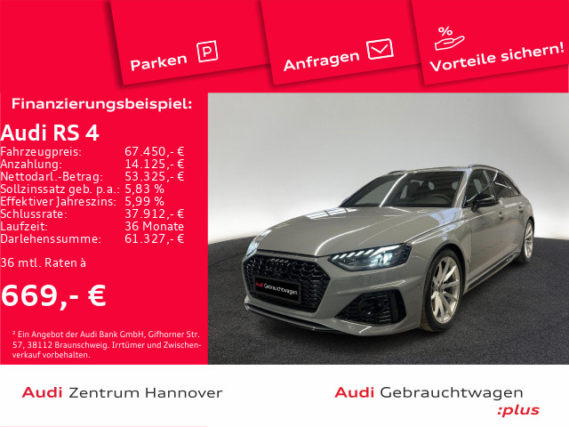 RS 4 2.9 TFSI quattro Pano HuD B&O Kamera Matrix