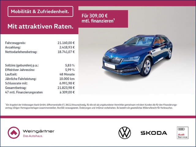 Skoda Superb 1.4 TSI Combi Ambition