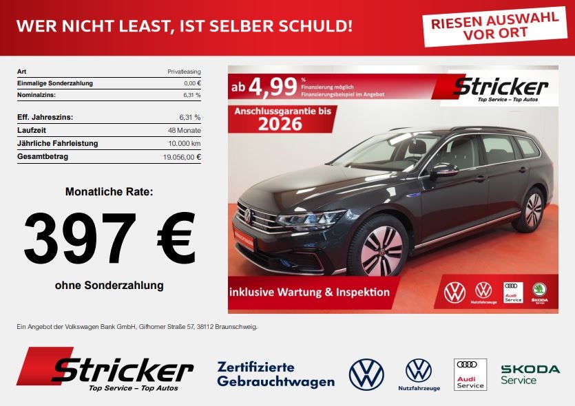 Volkswagen Passat Variant 1.4 TSI °°GTE 397 ohne Anzahl
