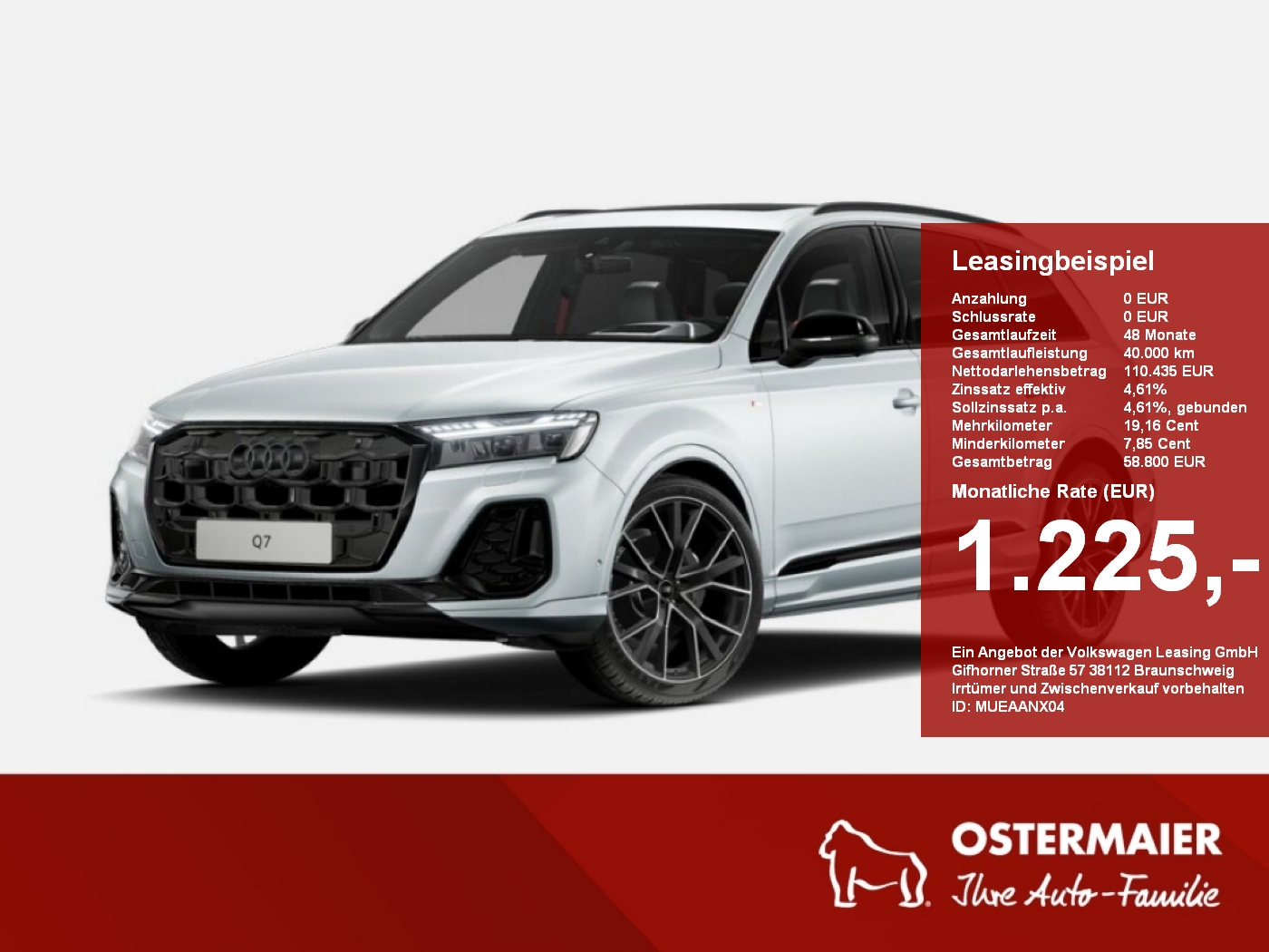 Q7 SUV S line 50 TDI quattro 286PS B&O,HuD,AHK,PANO,MATRIX,StHz,PDC,KAMERA,5J-Garantie