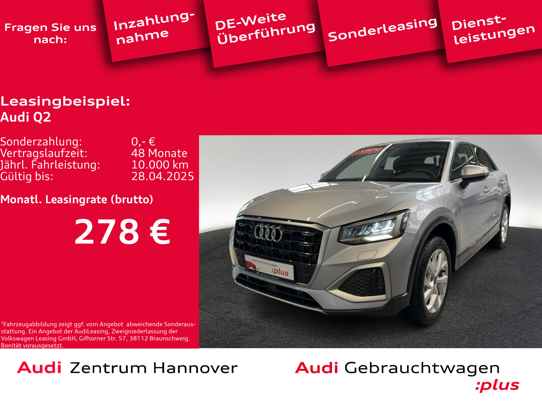 Q2 Advanced 35 TDI AHK LED Keyless virtual