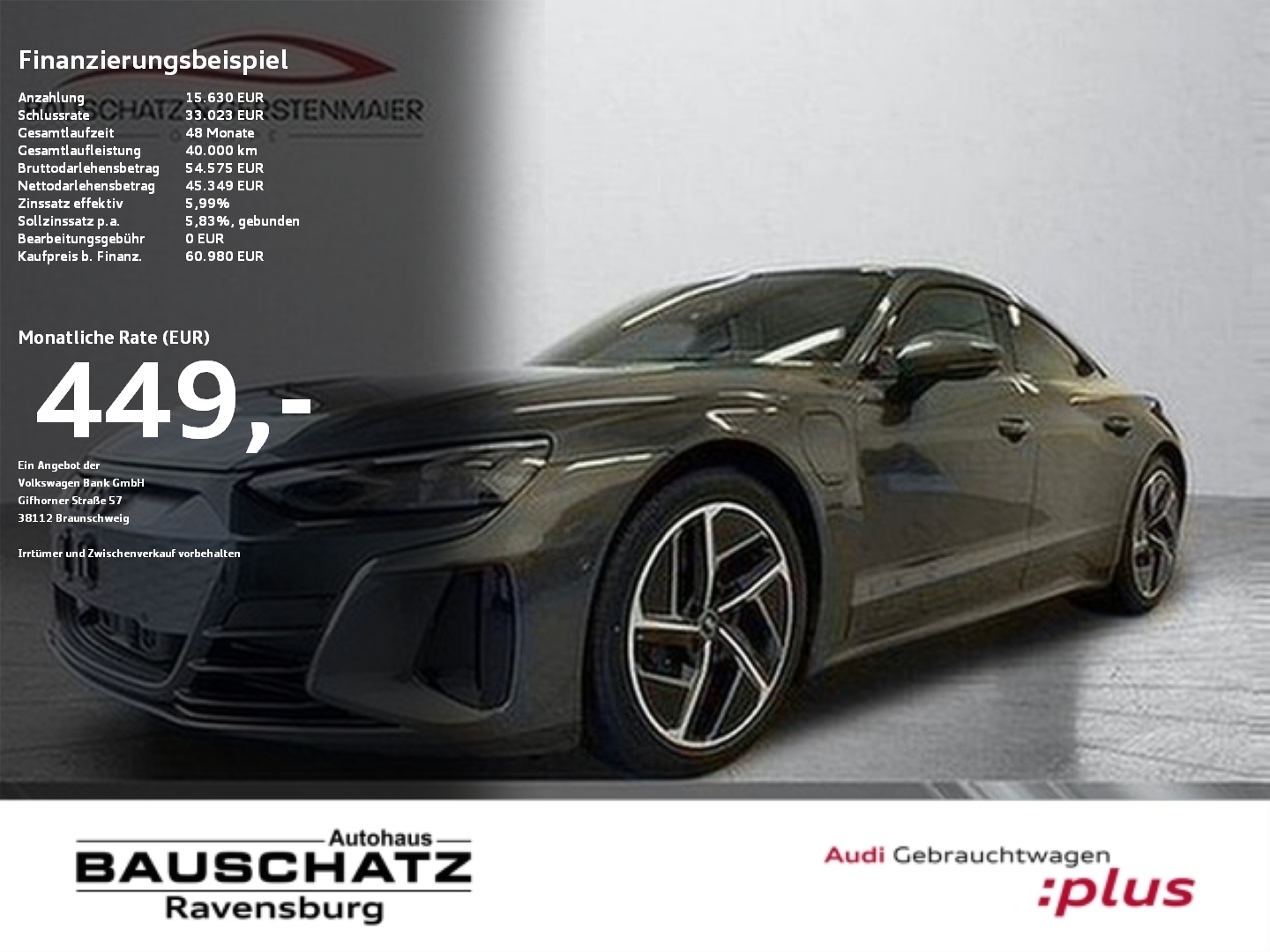 e-tron GT AIR-SUSPENSION*MATRIX*B&O*HuD*MASSAGE