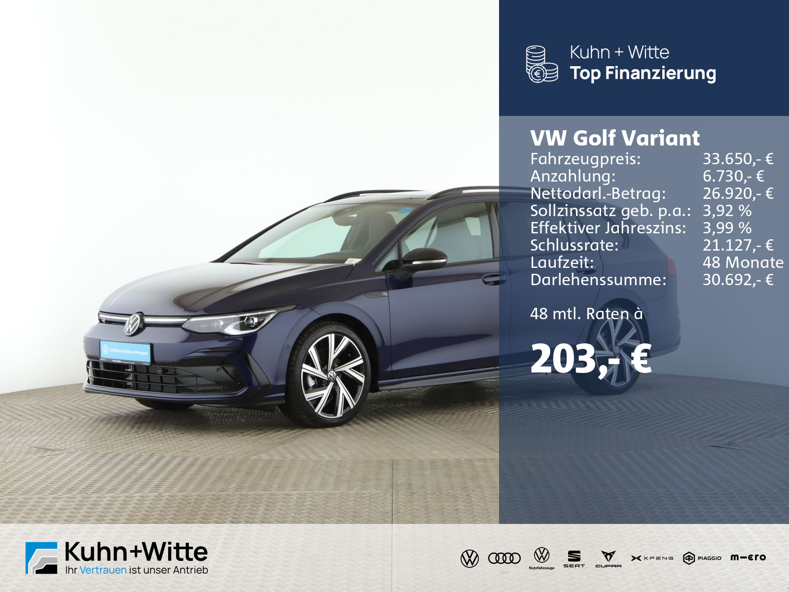 Golf VIII Variant 1.5 TSI R-Line *H-K*IQ.Light*AHK*RFK*