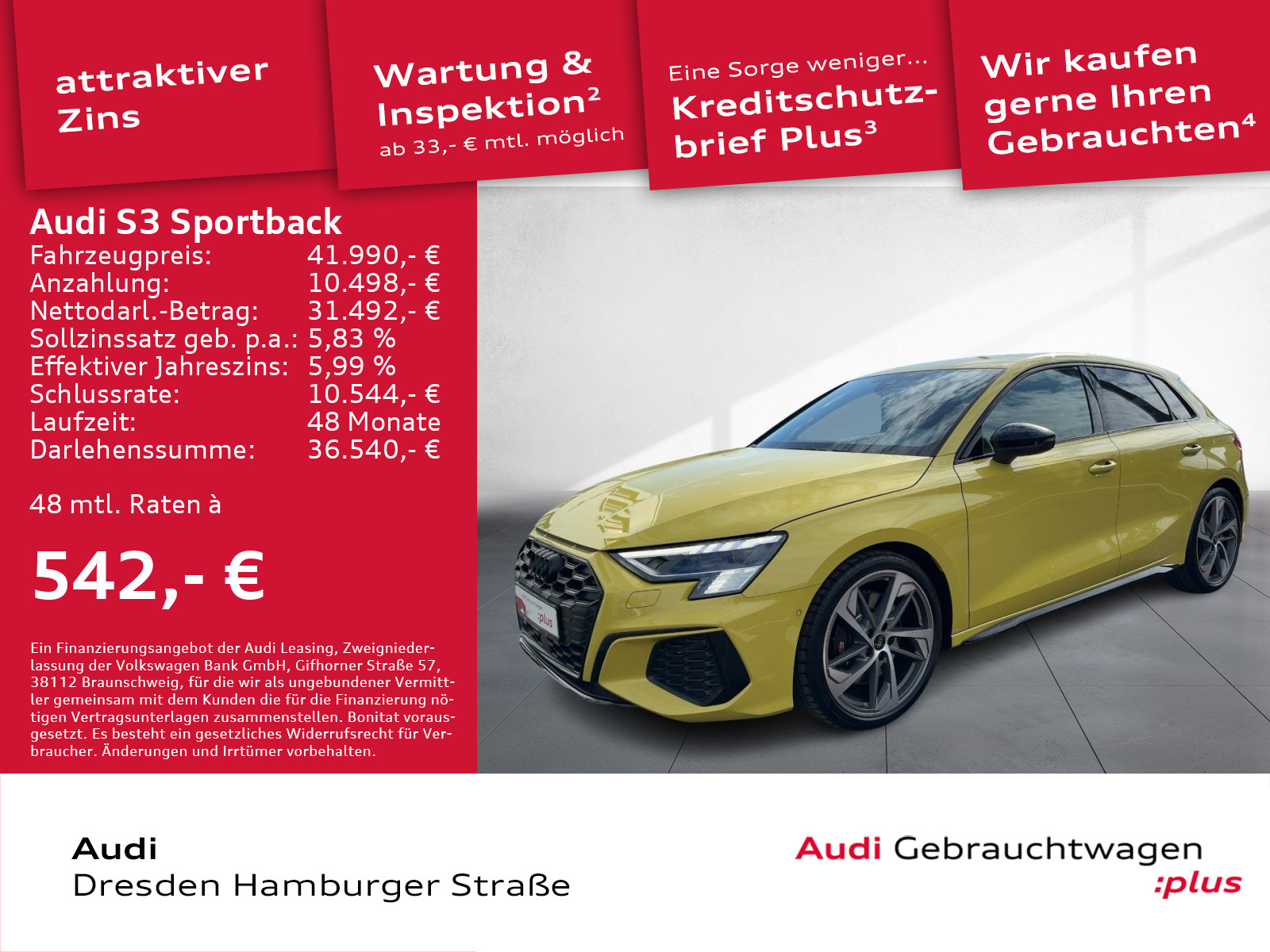 Audi S3 2.0 TFSI quattro Sportback