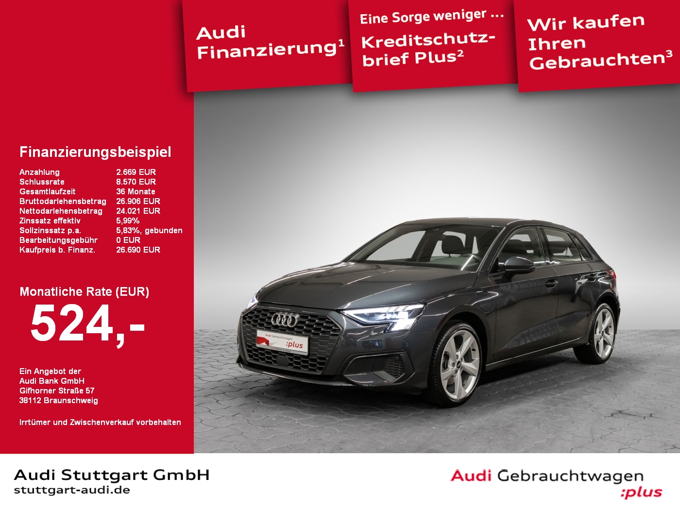 Audi A3 Sportback 40 TFSI e