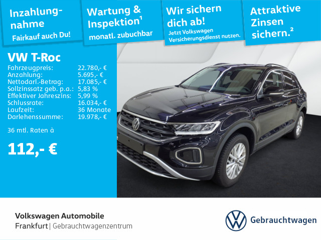 Volkswagen T-Roc 1.0 TSI Life Rückleuchten