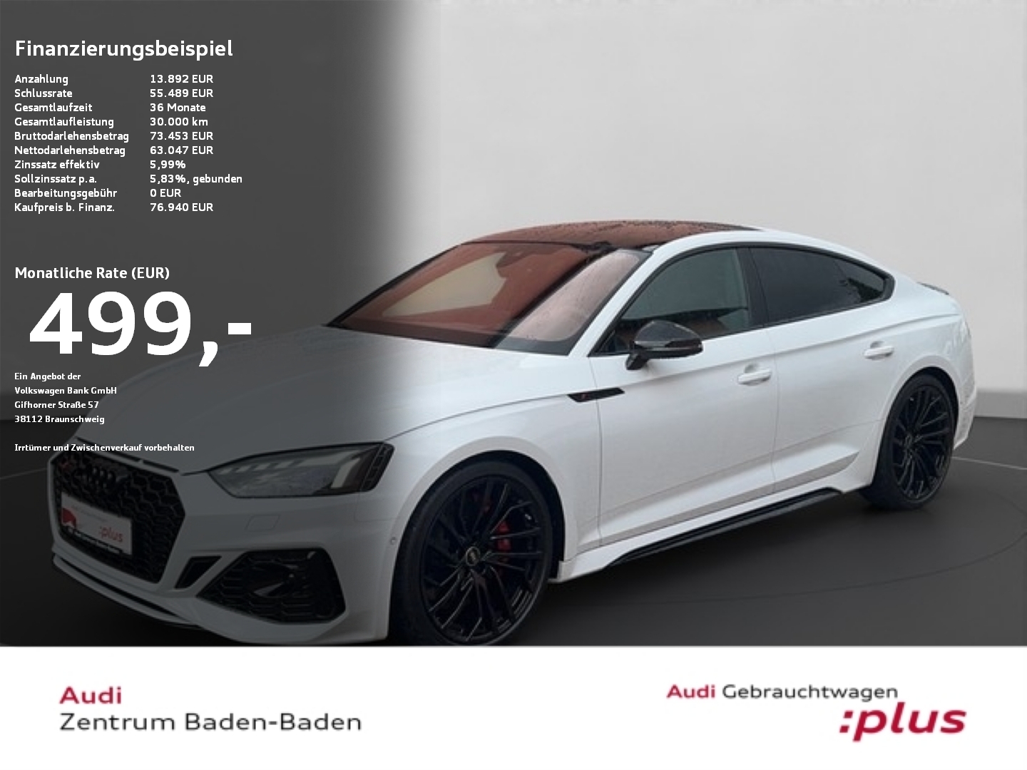 RS5 Sportback 2.9 TFSI quattro 280 km/h*PANO*B&O