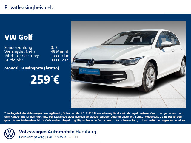 Golf VIII 1.5 TSI Life Navi Area View LED