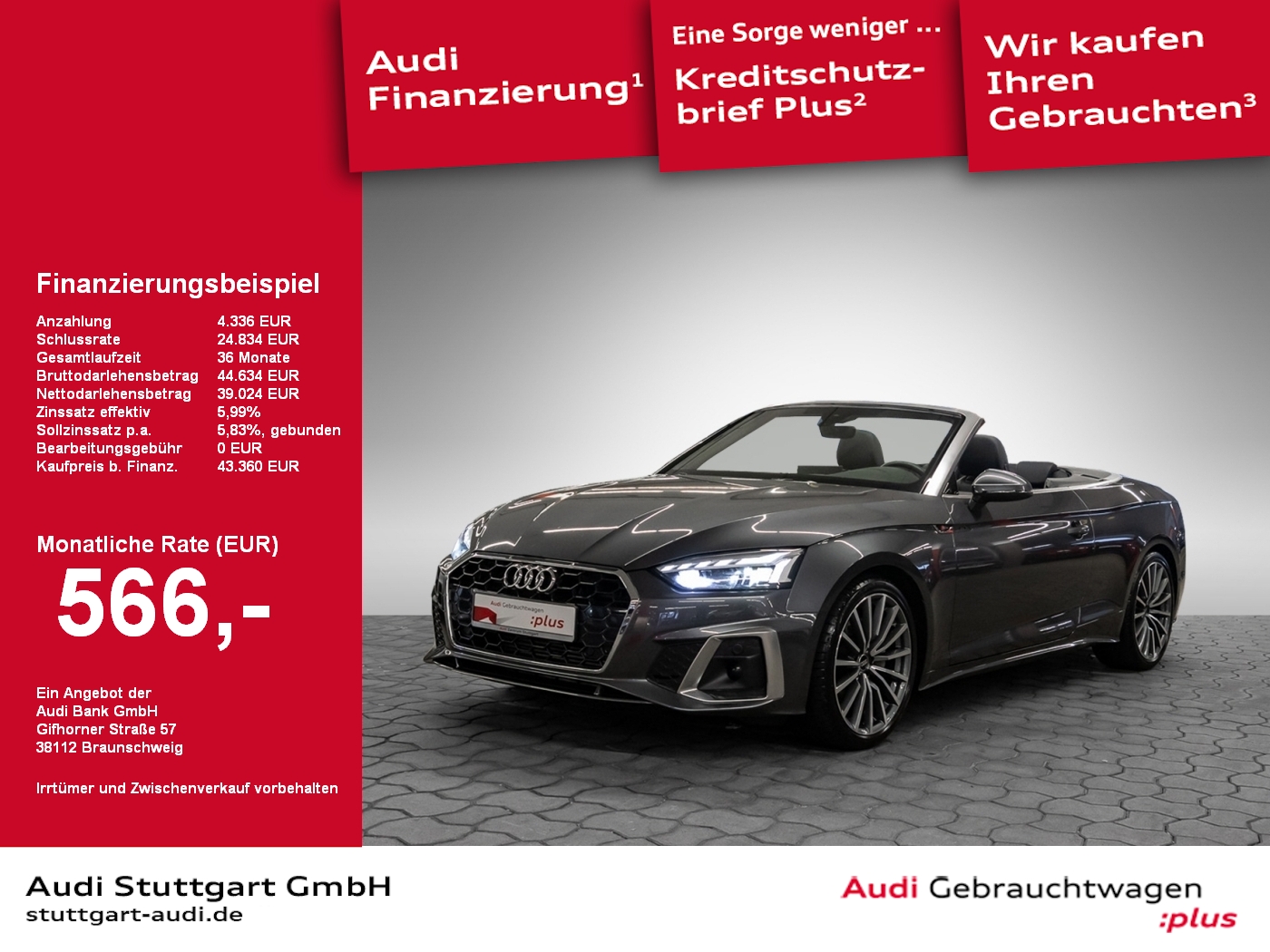 Audi A5 Cabriolet 40 TFSI S line
