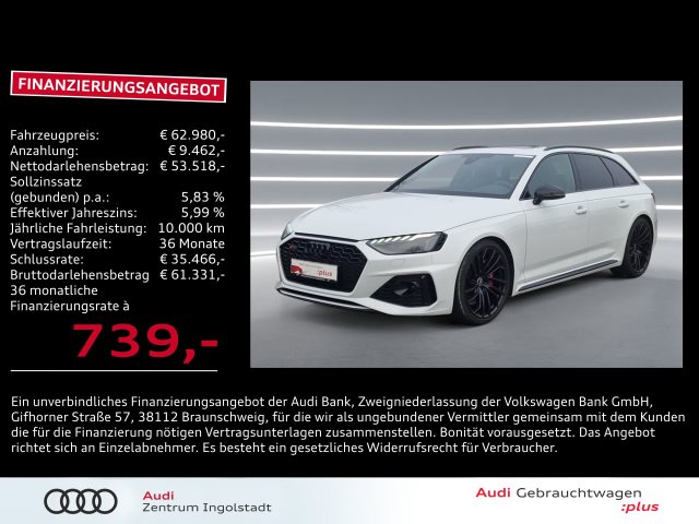 RS 4 Avant MATRIX Pano AHK ACC HuD B&O 280km/h