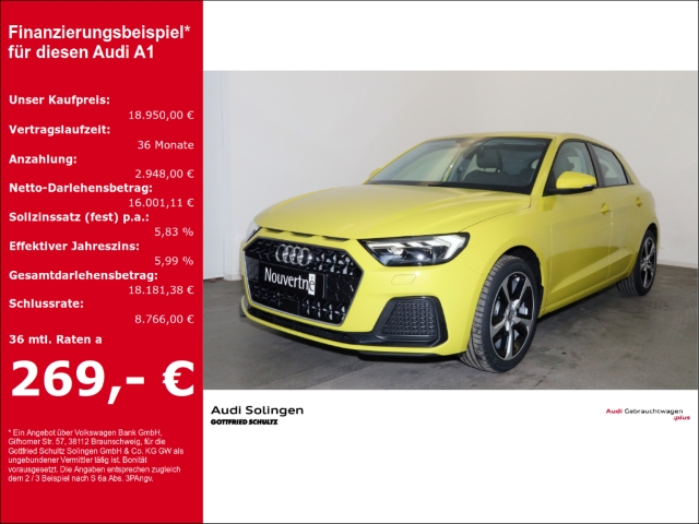 Audi A1 Sportback 30 TFSI advanced