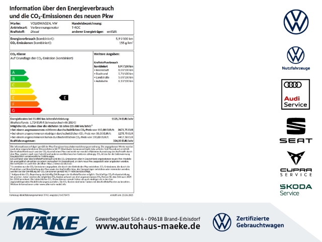 T-Roc Black Style 2.0TDI 4M DSG AHV DCC STDHZG PD
