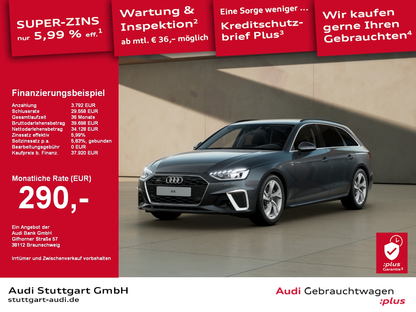 Audi A4 Avant S line 40 TDI quattro