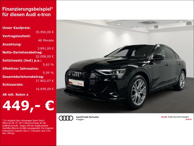 e-tron Sportback 55 MATRIX NAV PAN HUD B&O LEDER S line