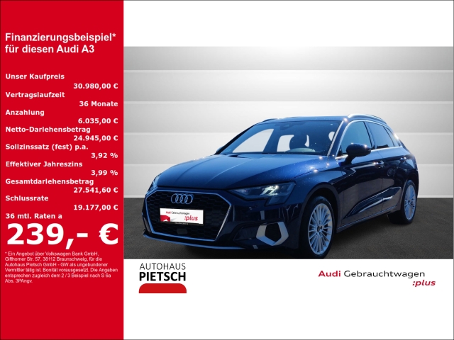A3 Sportback 35 TFSI advanced AHK SmartInterface