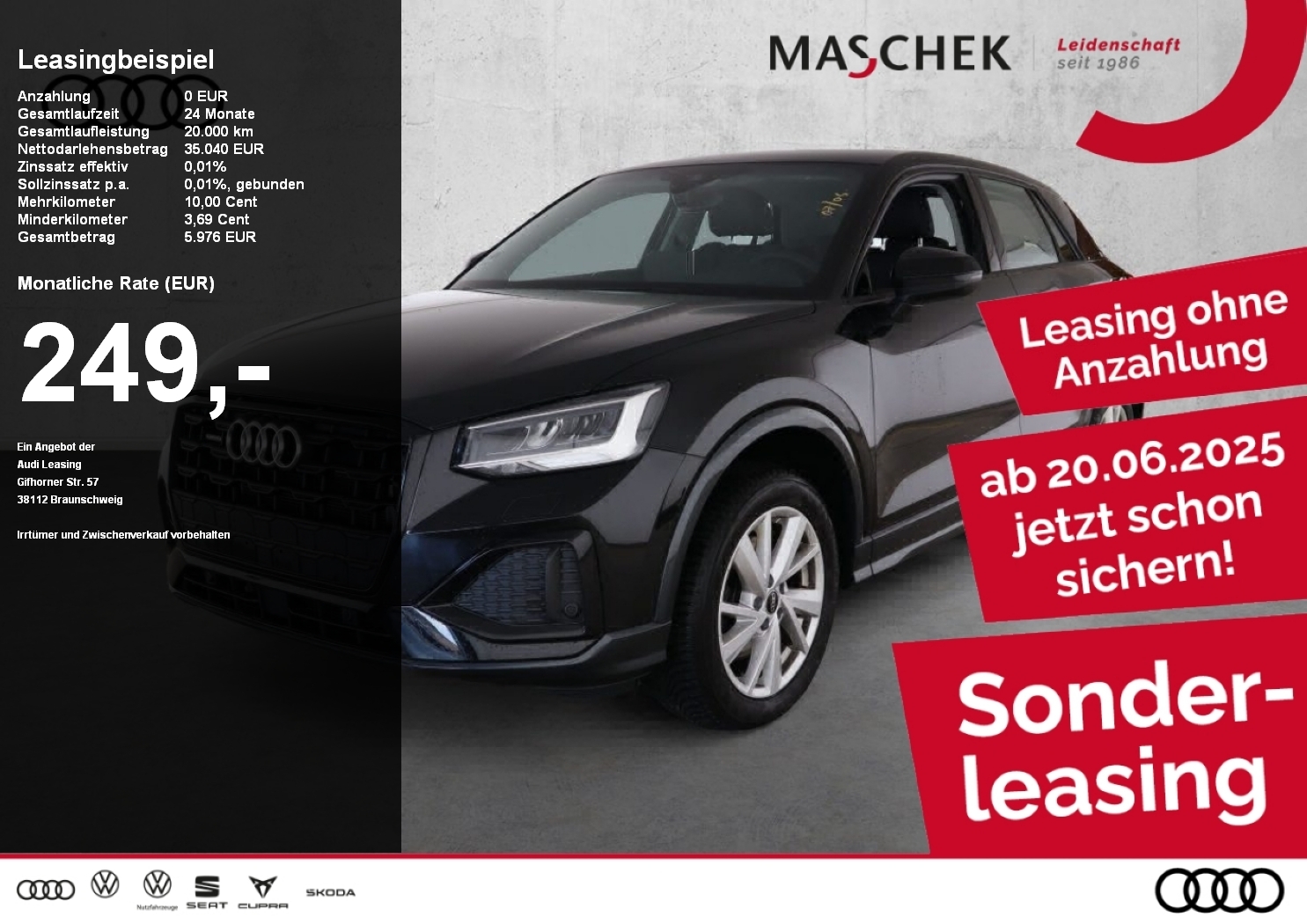 Q2 Advanced 40 TFSI BlackEd Navi Leder Kamera