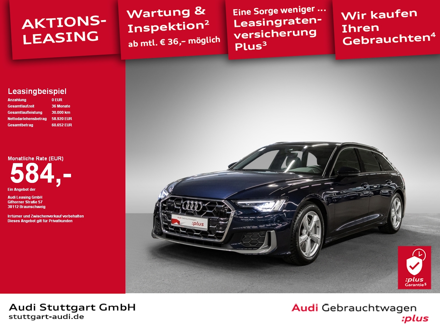 A6 Avant S line 50 TDI quattro tiptronic Pano