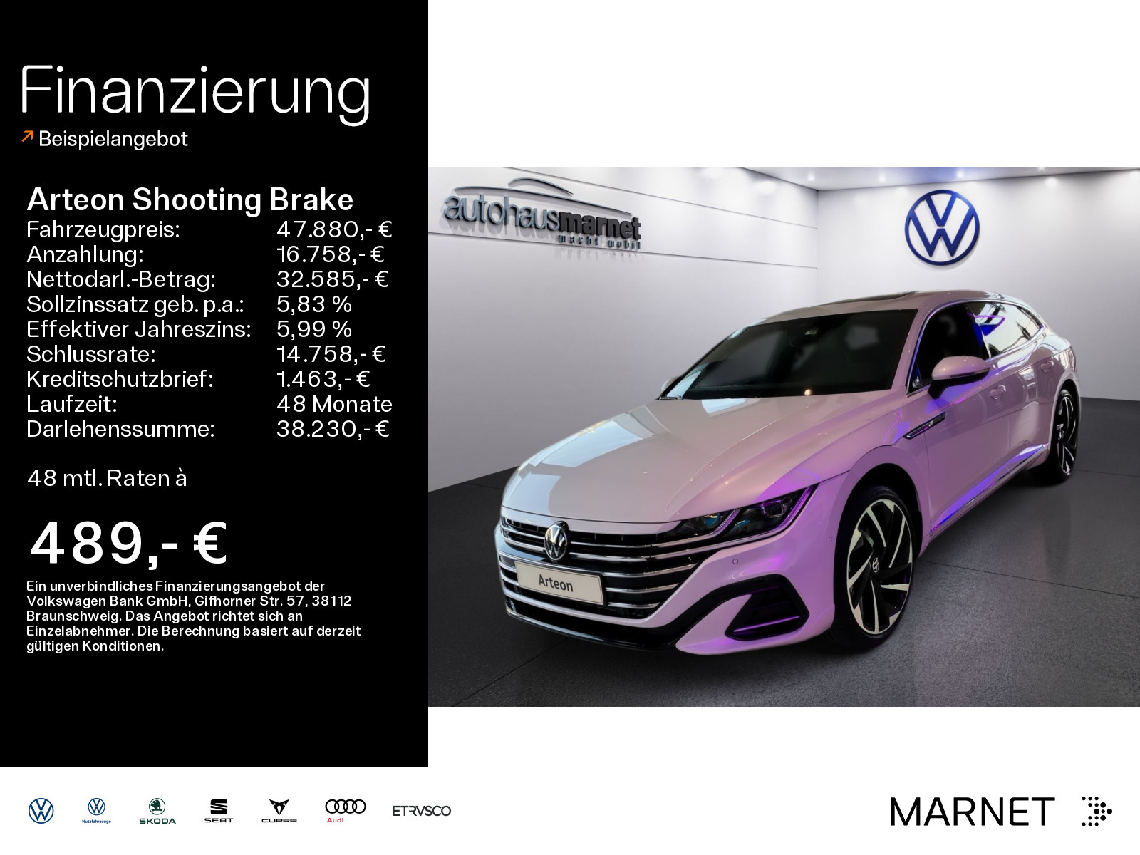 Arteon Shooting Brake 2.0 TDI DSG 4M R-Line AHK