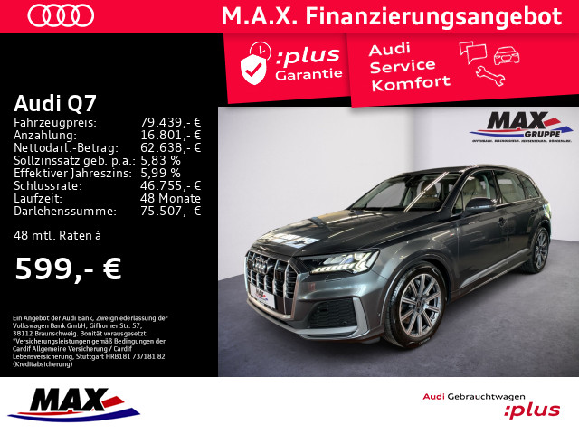 Q7 50 TDI S-LINE QUATT LED+KAM+AHK+PANO+STANDHZG