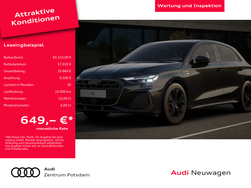 Audi A3 Sportback S line 45 TFSI e
