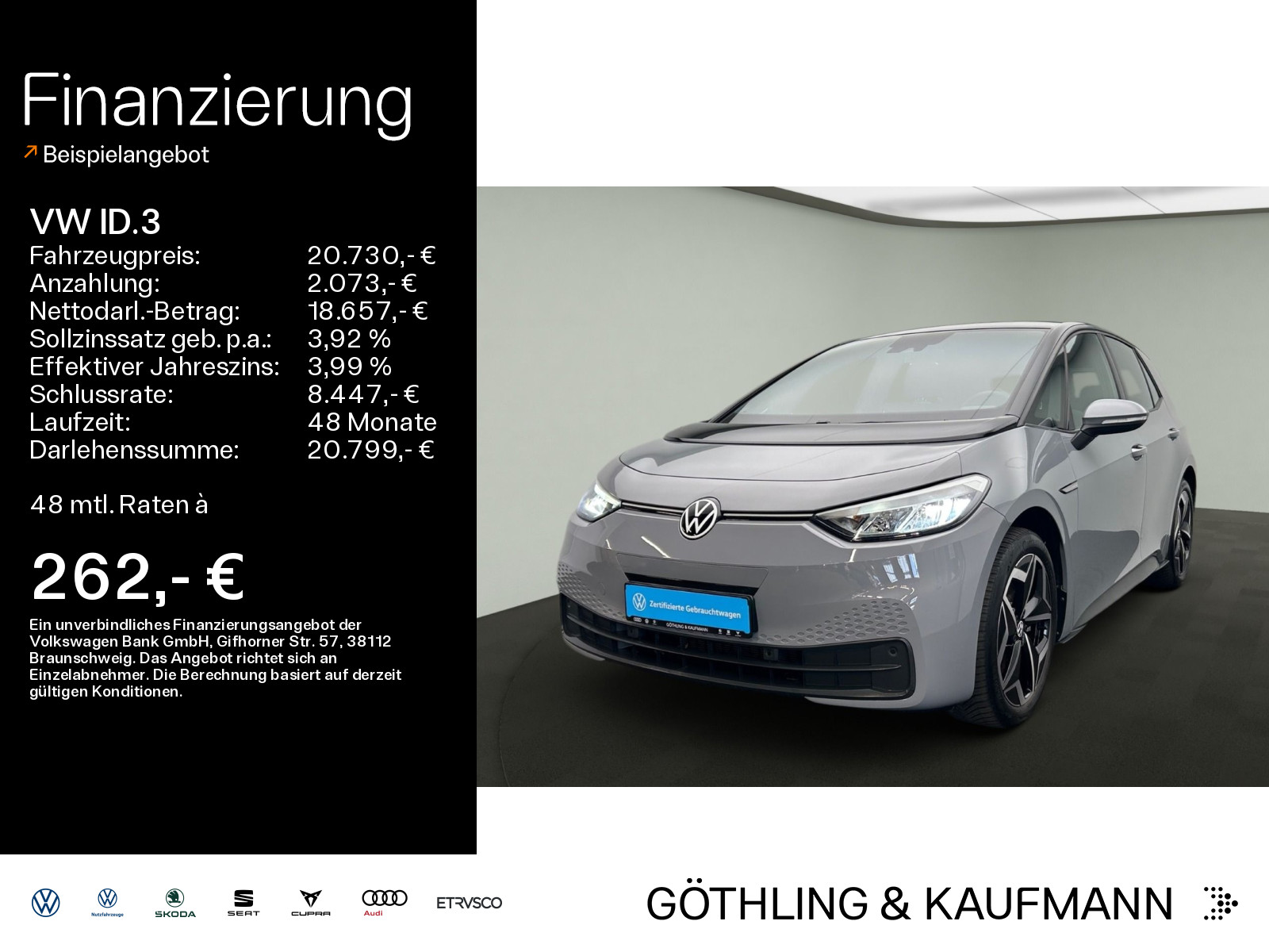 ID.3 Pure Performance City 110kW*NAVI*19?ALU*ACC*SHZ*APP*