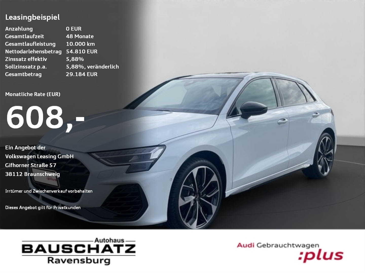 Audi S3 2.0 TFSI quattro Sportback