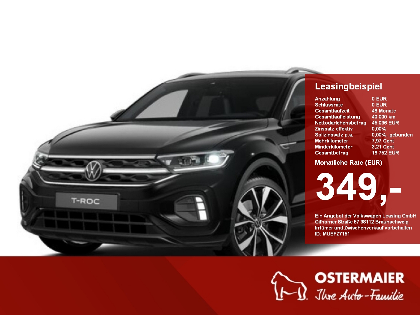 Volkswagen T-Roc 2.0 TSI R-Line 190PS IQ LIGHT