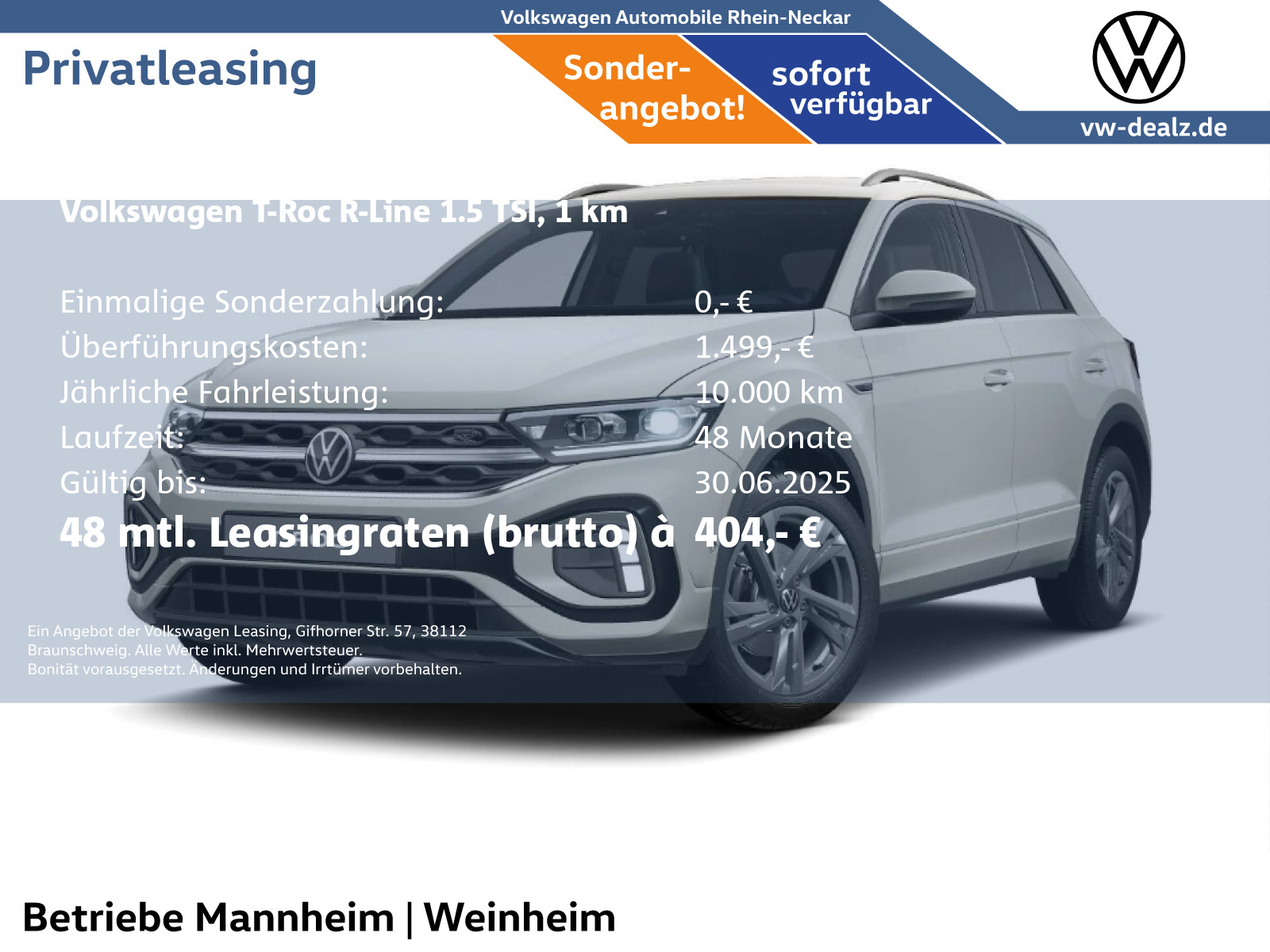 Volkswagen T-Roc 1.5 TSI R-Line OPF
