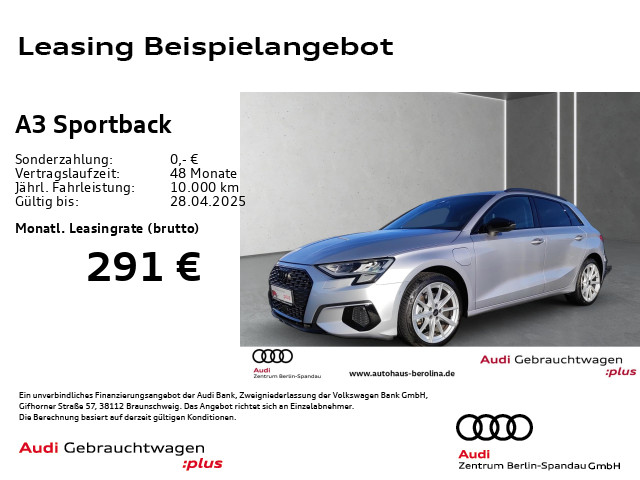 A3 Sportback 40 TFSI e Adv. S tronic *ACC*NAV+*