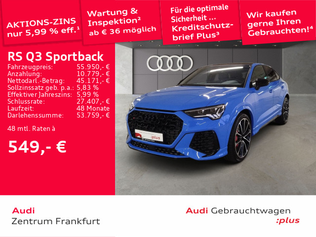 RS Q3 Sportback TFSI quattro Matrix-LED Navi Panorama Sonos DAB VC