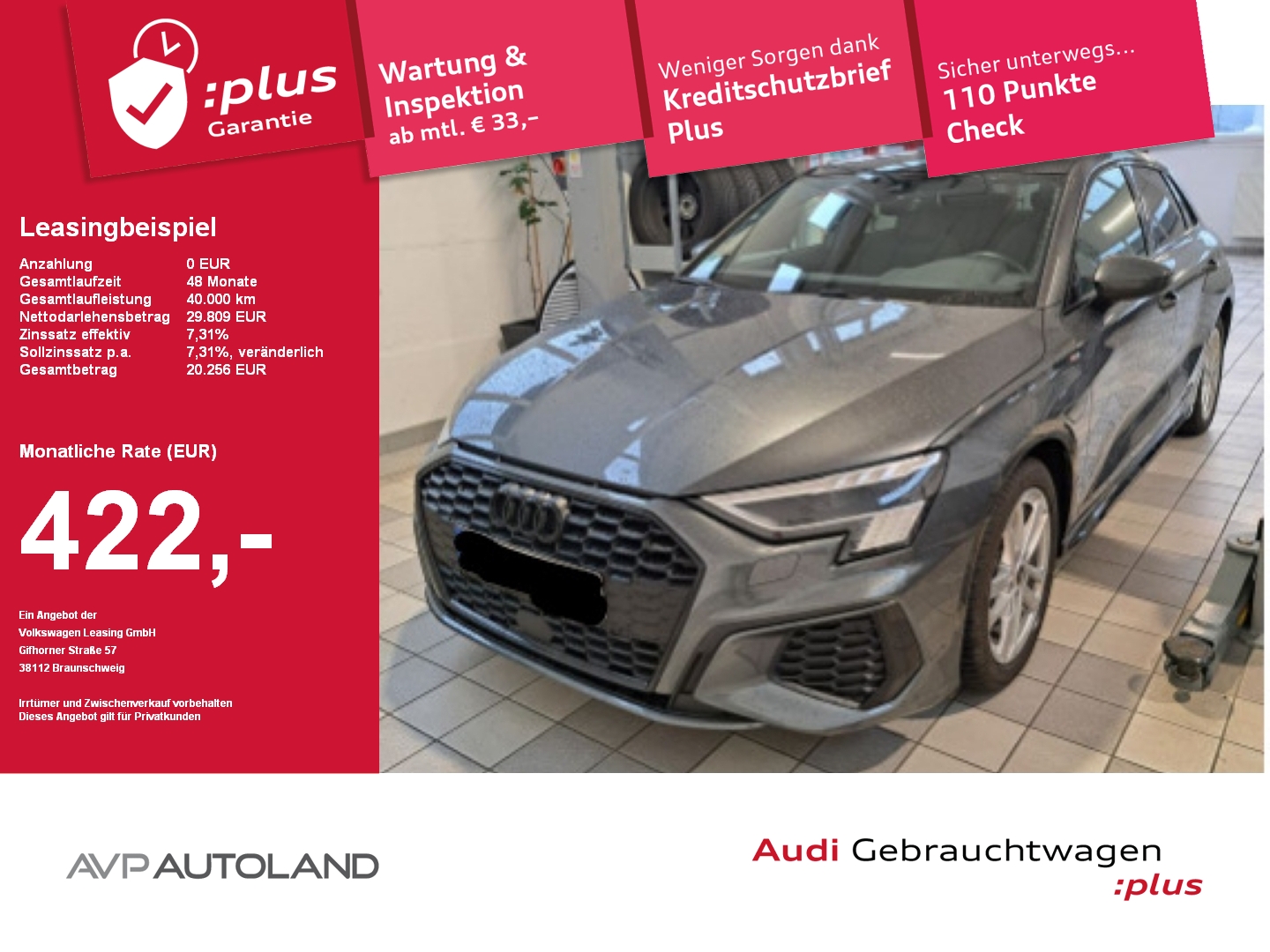 A3 Sportback 40 TFSI e S line | NAVI | ACC |