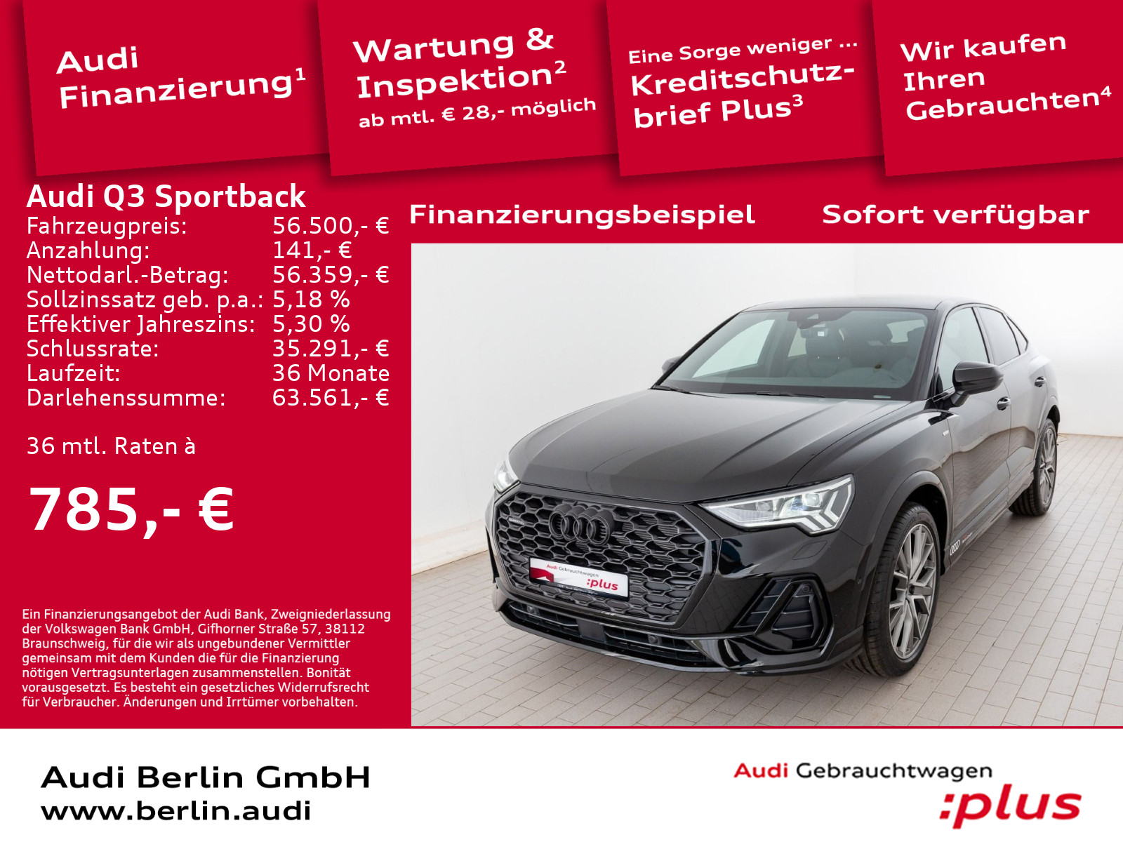 Q3 Sportback S line 40 TFSI quattro S tronic