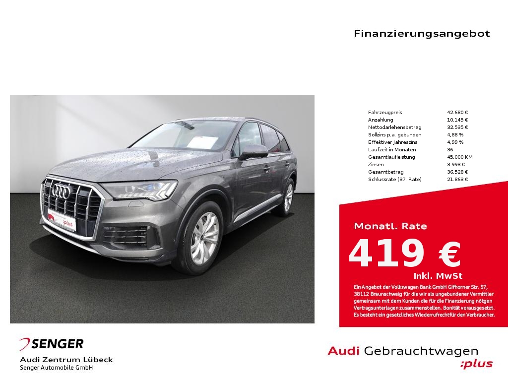 Q7 55 TFSI e quattro Memory AHK HD-Matrix B&O