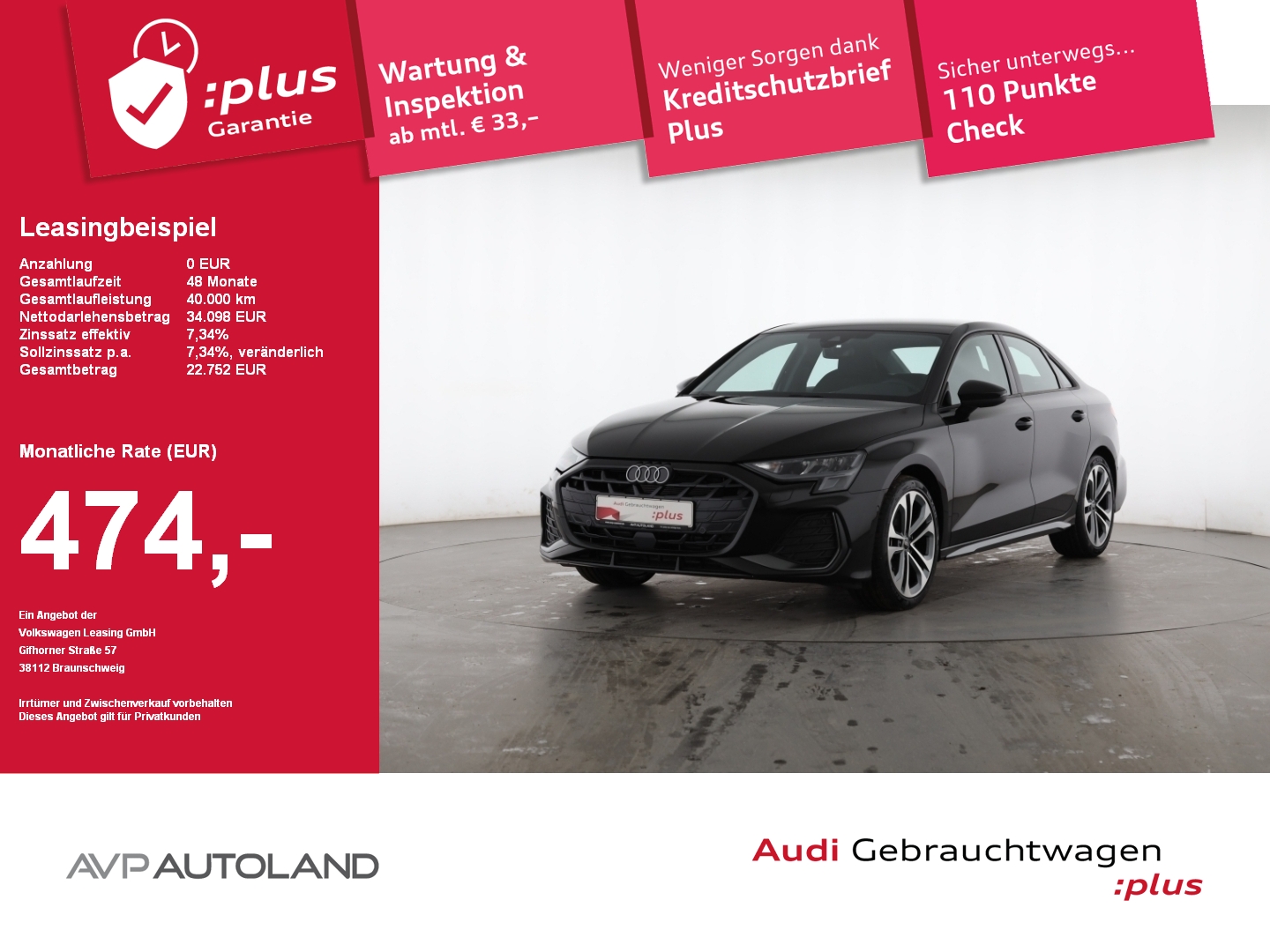 A3 Limousine 35 TFSI S tronic S line Facelift