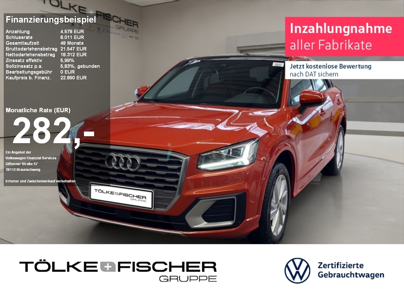 Audi Q2 1.6 30 TDI design S-line FLA
