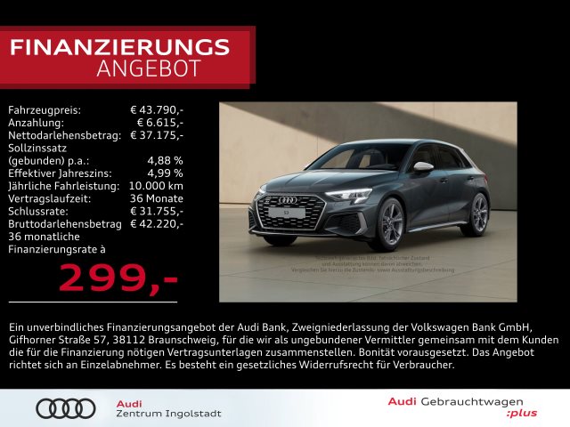 S3 Sportback TFSI NAVI Leder virtual+ GRA 2xPDC