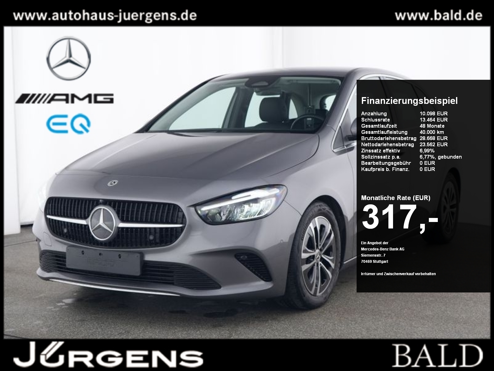 Mercedes-Benz B 200 d Progressive-Advanced Easy-P