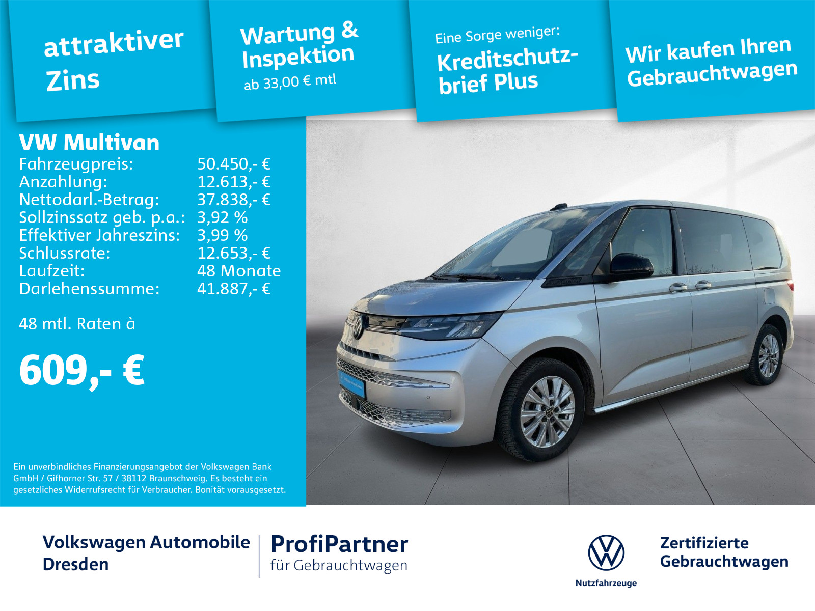 Volkswagen T7 Multivan Multivan Life TISCH