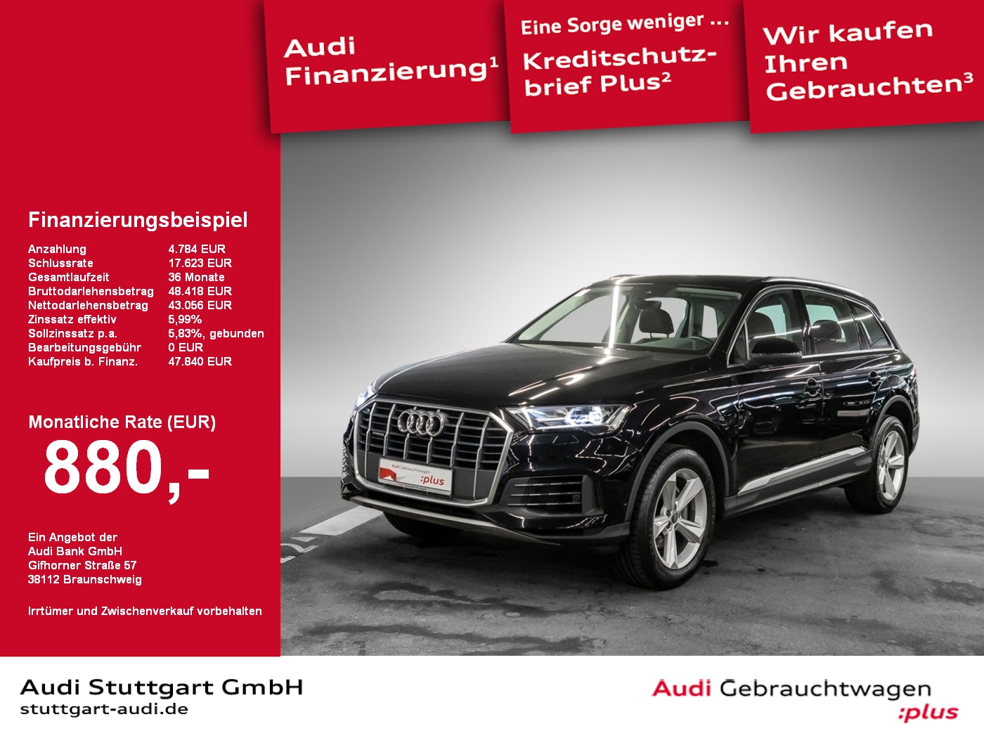 Audi Q7 45 TDI qu Parklenk VC