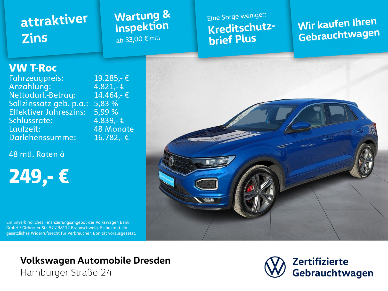 Volkswagen T-Roc 2.0 TSI R-LINE Sport