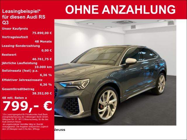 Audi RSQ3 SPORTBACK QUATTRO VERFÜGBAR