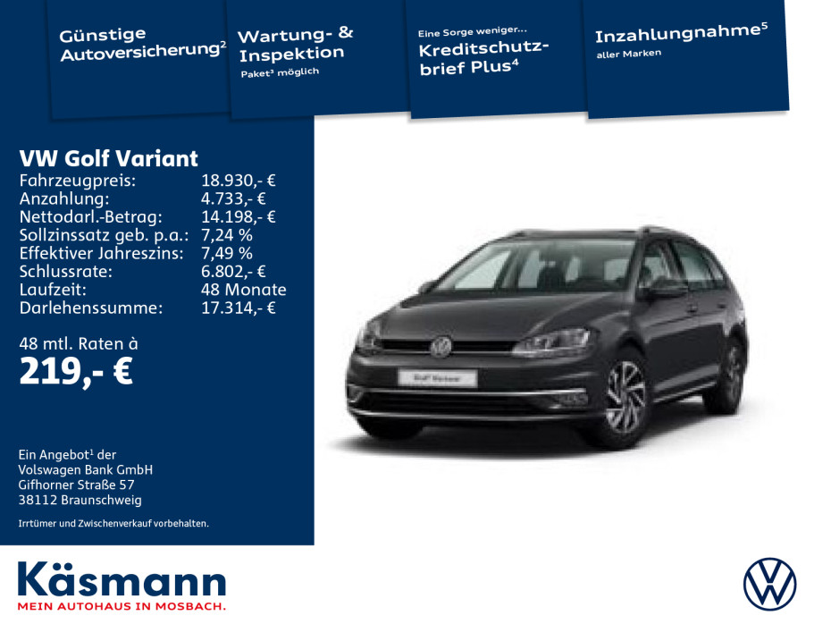 Volkswagen Golf Variant 1.0 TSI Golf VII Join