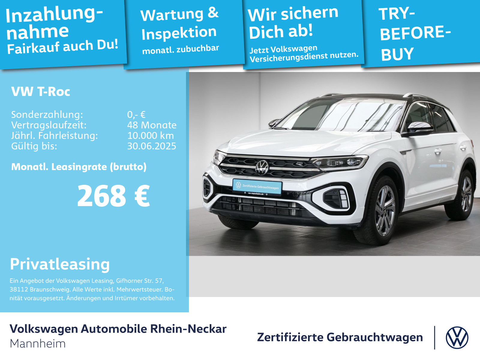 T-Roc 2.0 TDI R-Line DSG AHK Navi Kamera uvm