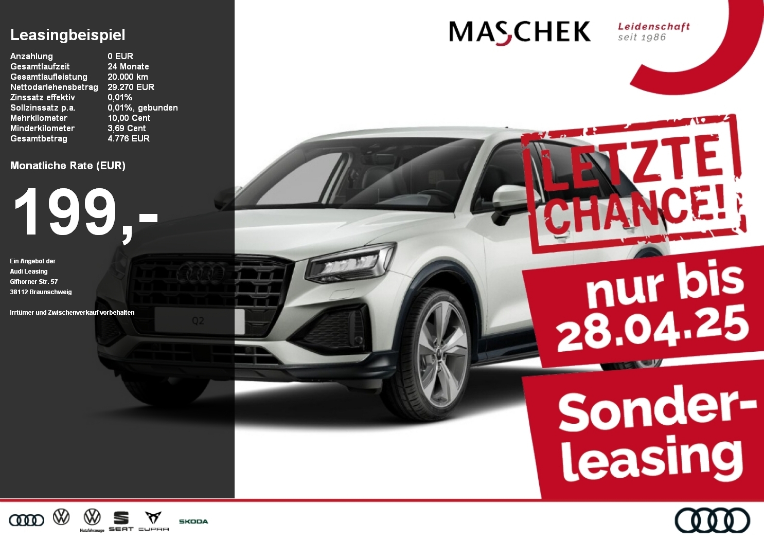 Audi Q2 Advanced 30 TFSI Turbine Black