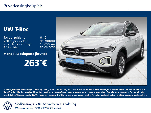 T-Roc 1.5 TSI DSG Style AHK/LED/NAVI/ACC/SITZHZG