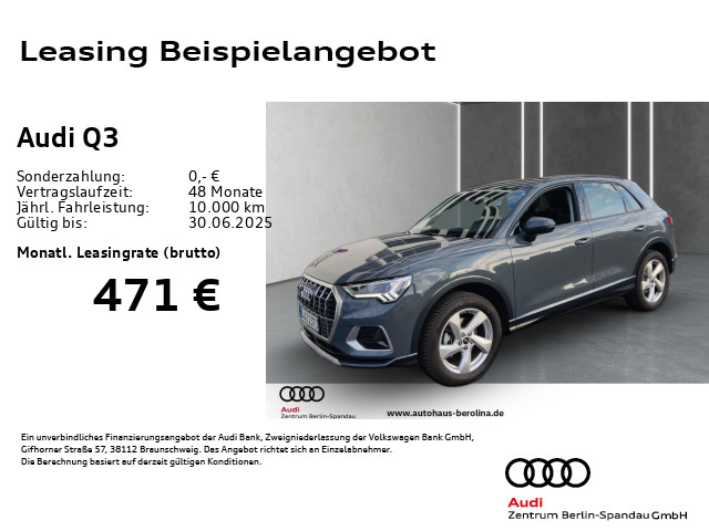 Q3 35 TFSI Adv. S tronic *LED*R-CAM*PDC+*SHZ*