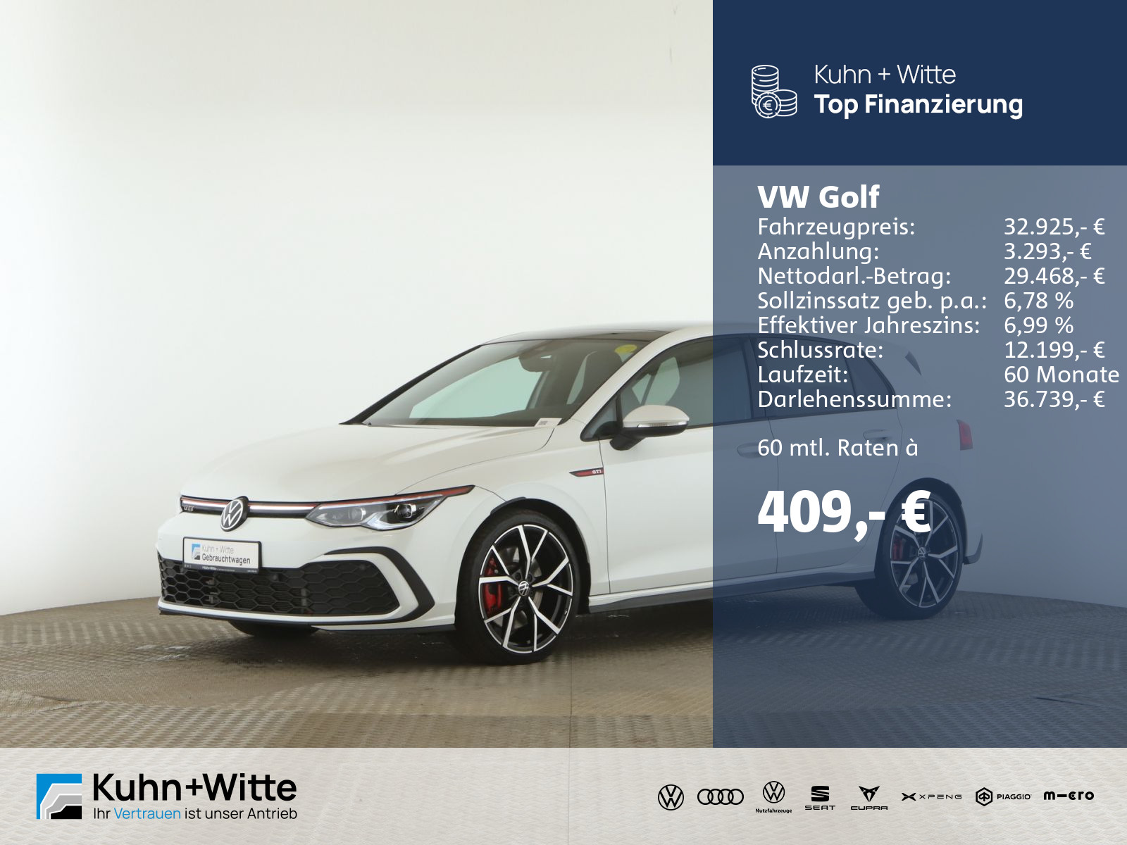 Golf VIII 2.0 TSI GTI *IQ.Light*Pano*ACC*RFK*Navi*