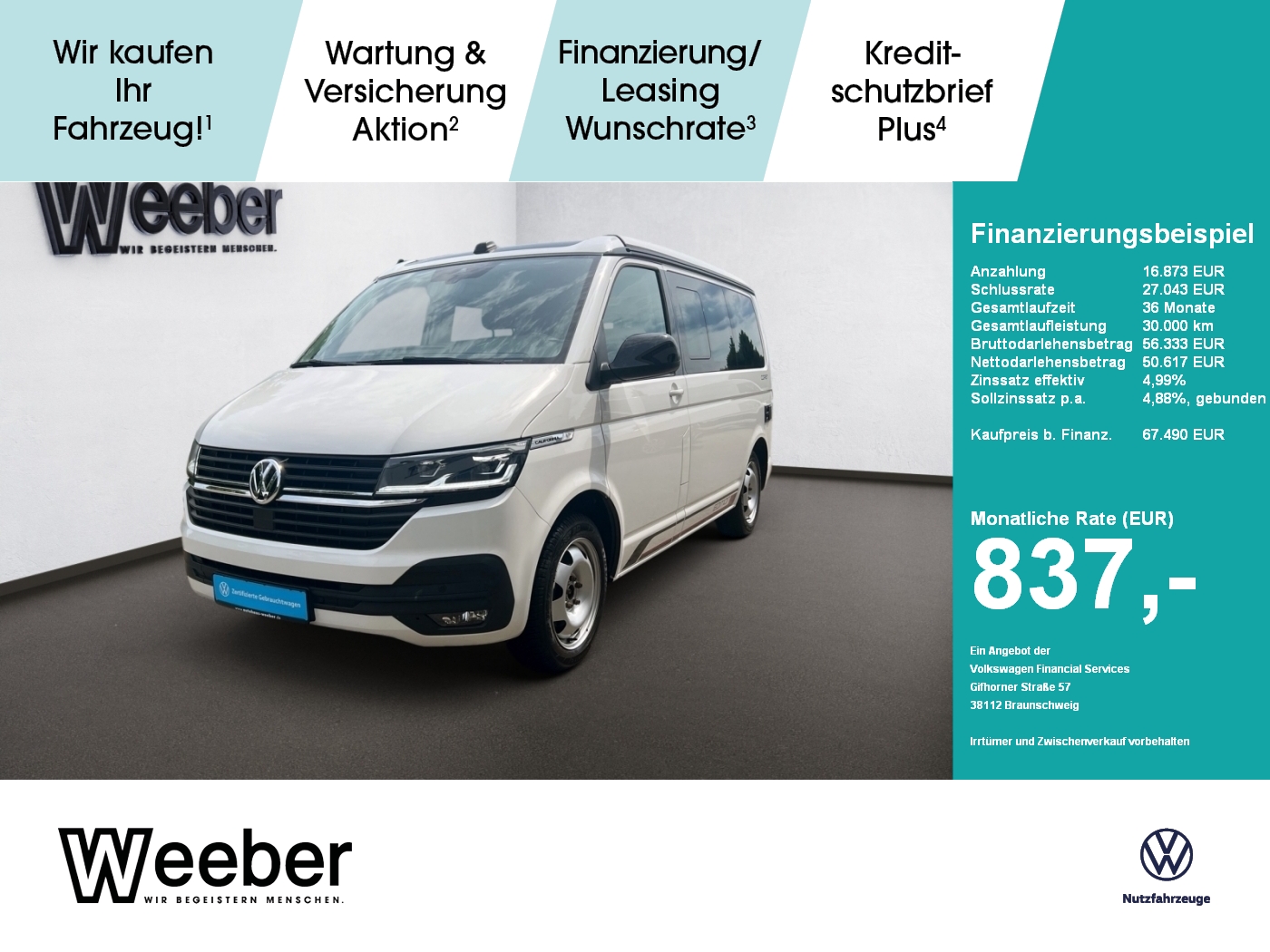 T6.1 California Coast Edition 4Motion AHK Navi